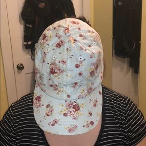 A mint and floral hat!